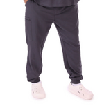 Men’s Pewter V-Neck Classic Fit & Zipper Joggers