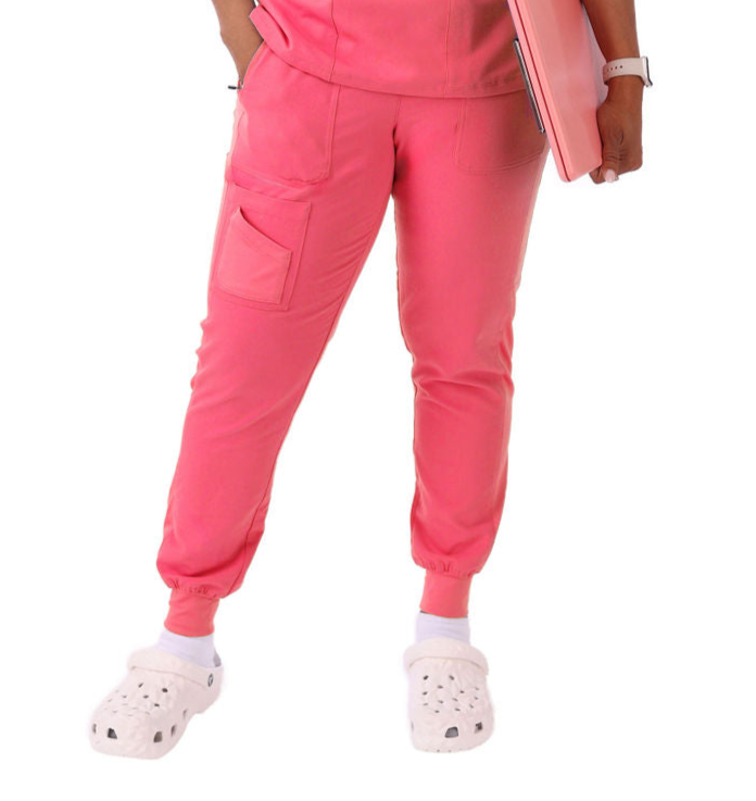Pink Control Wear Women's Pink Tummy Control Scrub Pants – Empryss ScrubWear