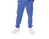 Men’s Ceil Blue V-Neck Classic Fit & Zipper Joggers